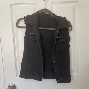 Black “Punk” Denim Jacket